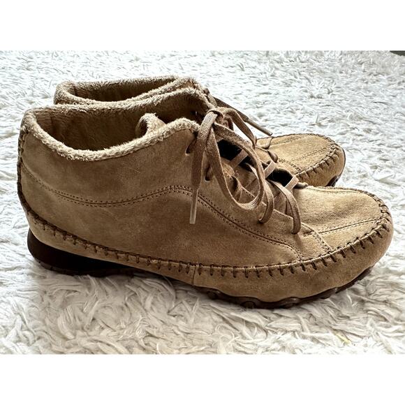 Skechers Women's Bikers Totem Pole Chukka Boot Size 7.5 Suede Casual Comfort - Picture 3 of 9
